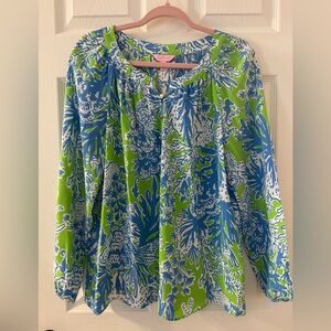 Lilly Pulitzer Camille Silk Top